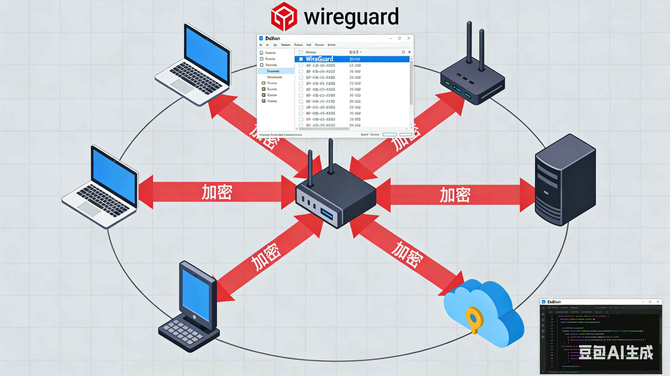 Debian搭建wireguard组网